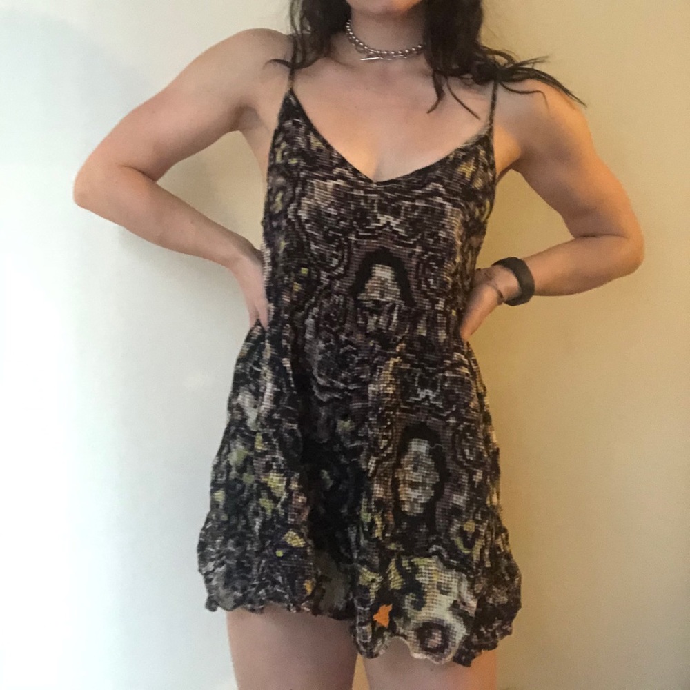 patterned romper